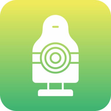 güzel kamera glifleri vektör simgesi