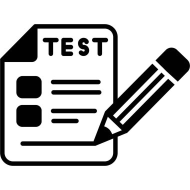 Deneme. Web simgesi basit illüstrasyon