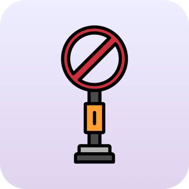 Web ve mobil uygulama tasarımınız için beyaz arkaplanda izole edilmiş trafik işareti simgesi vektörü, uyarı işareti logosu kavramı