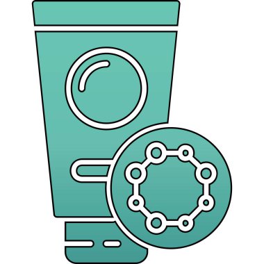 Güzellik kozmetik krem ikonu - ana hatlarıyla