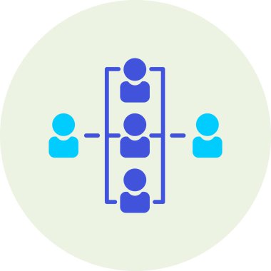 İş insanları simgesinin vektör illüstrasyonu