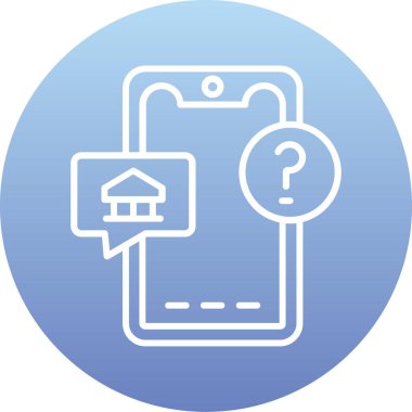 vektör evi simgesi, basit illüstrasyon