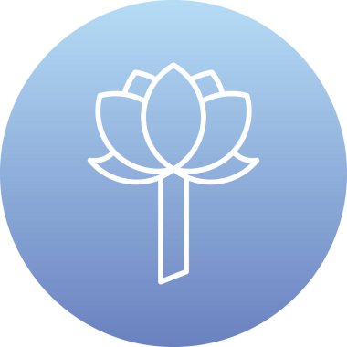 çiçek simgesi vektör illüstrasyonu