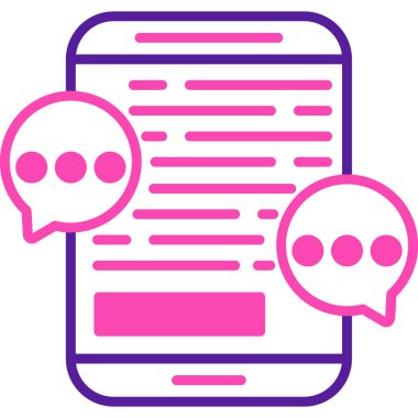 chat modern simgesinin vektör illüstrasyonu