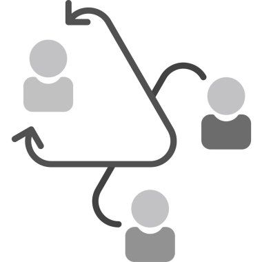 Bağlantı ağ paylaşım simgesi Solid biçimi