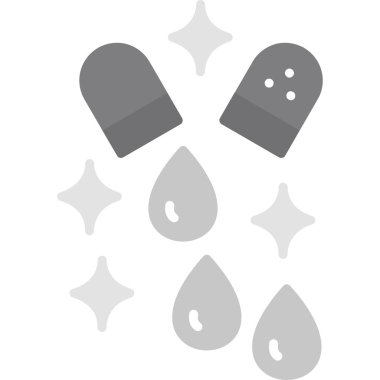 Düz renkli çizgi film hapları