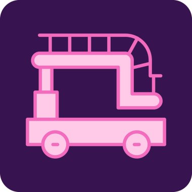 Bir otobüsün vektör illüstrasyonu