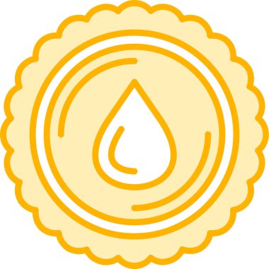 su damlası simgesi, vektör illüstrasyonu