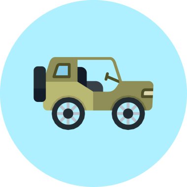 - Araba. Web simgesi basit illüstrasyon