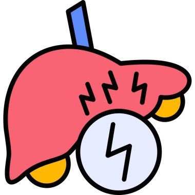 Alarm saati simgesi, vektör illüstrasyonu