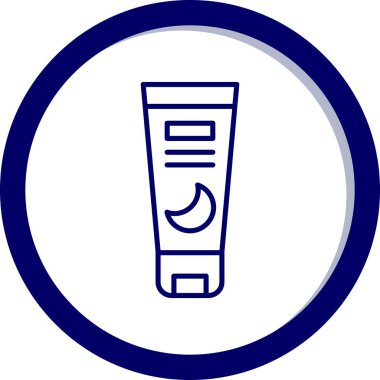 Mavi bir simgenin vektör illüstrasyonu