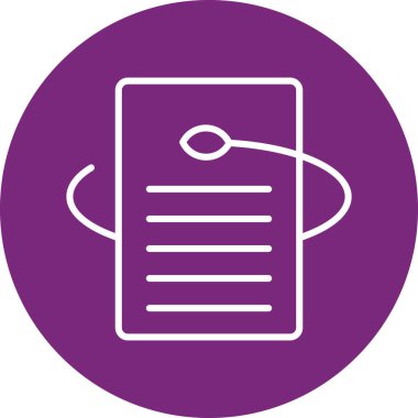 Belge simgesinin vektör illüstrasyonu