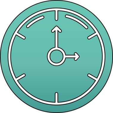 Kişisel ve ticari kullanım için saat vektör simgesi simgesi vektör çizimi..