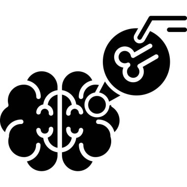 Vektör Beyin simgesi illüstrasyonu