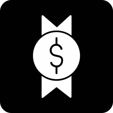 Dolar vektör sembolü düz simge