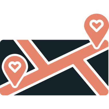 aşk mektubu vektör simgesi