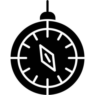 Pusula. Web simgesi basit illüstrasyon