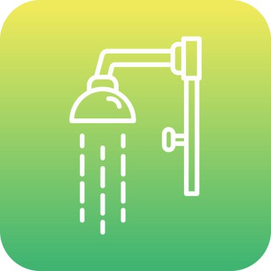 duş ikonu vektör illüstrasyonu