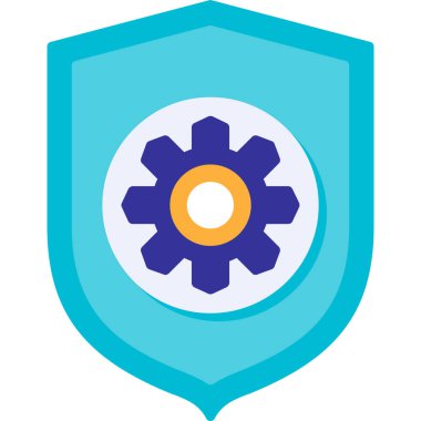 Güvenlik kalkanı vektör simgesi