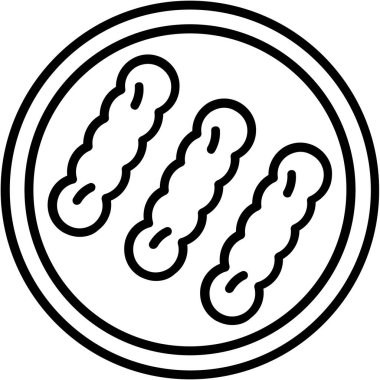 Gıda simgesinin vektör illüstrasyonu