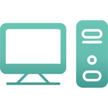 Bilgisayar simgesi. düz dizayn biçimi 10