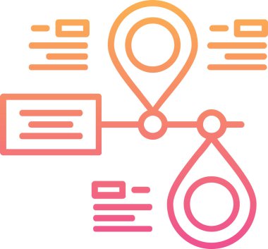 konum haritası konum simgesi ana hat biçiminde