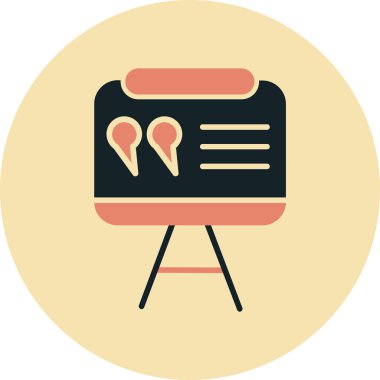 Harita işaretleyici. Basit resimleme