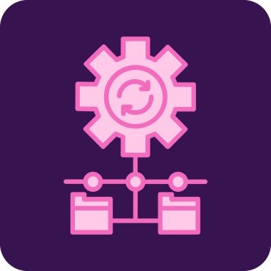 dişli simgesi vektör illüstrasyonu