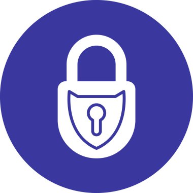 Asma kilidin vektör illüstrasyonu