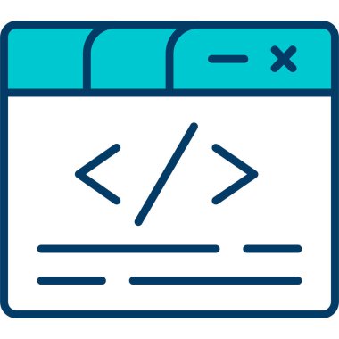 Web tasarım simgesi, vektör illüstrasyonu