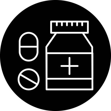 vektör çizim modern b eksikliği simgesi hapları