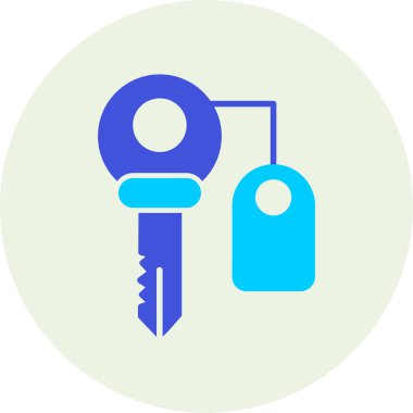 Kapı anahtarı vektör simgesi