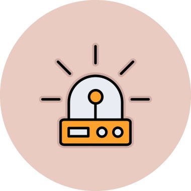 Alarm simgesi vektör illüstrasyonu