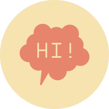 konuşma balonu simgesi, vektör illüstrasyonu