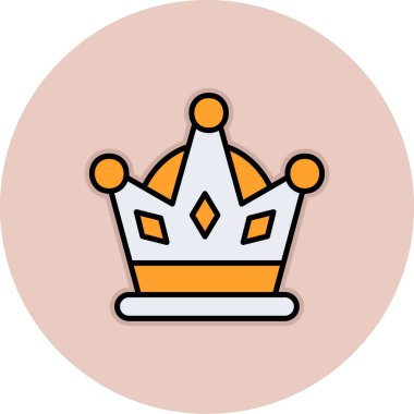 taç simgesi vektör illüstrasyonu