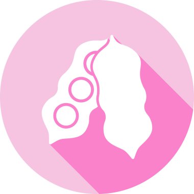 Düz stil göğüs ikonu