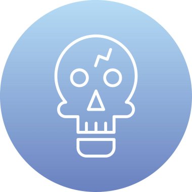 Kafatası simge vektör çizim