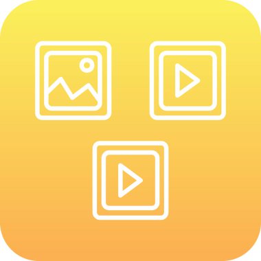 Kişisel ve ticari kullanım için vektör çalma simgesi.