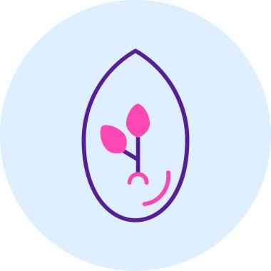 Bir bitkinin vektör illüstrasyonu