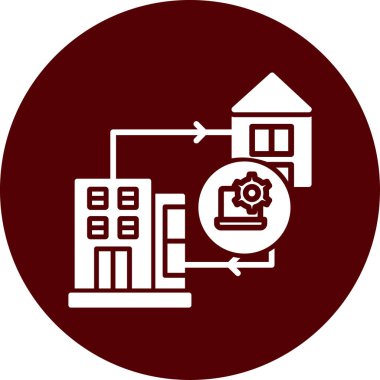 Yapı simgesinin vektör illüstrasyonu