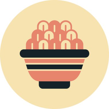 Gıda simgesinin vektör illüstrasyonu