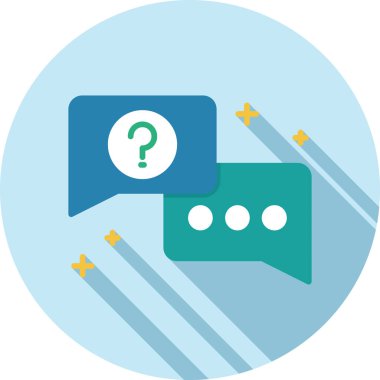 Sohbet baloncuğunun vektör çizimi