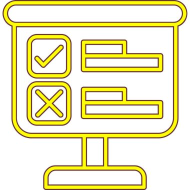 kontrol listesi simgesi, vektör illüstrasyonu