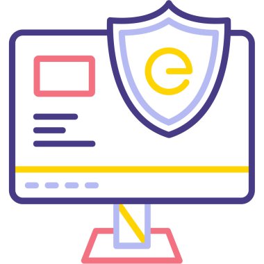 Web simgesi, vektör illüstrasyonu