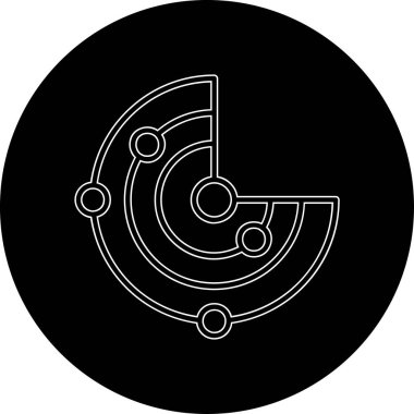 Modern bir simgenin vektör illüstrasyonu