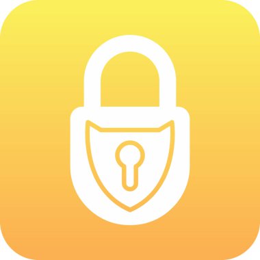 asma kilit simgesi soyut arkaplan grubunda izole edildi