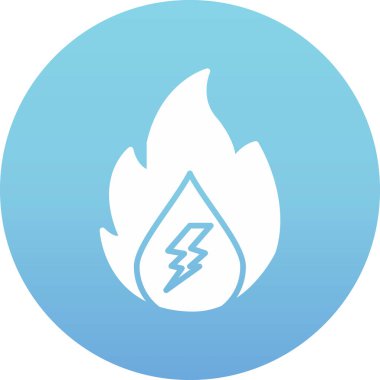 ateş alev simgesi, vektör illüstrasyonu