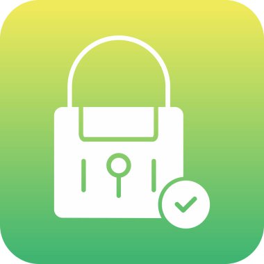 Kilit simgesinin vektör illüstrasyonu