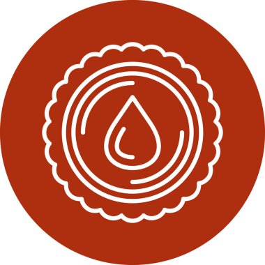 Bir damla suyun vektör illüstrasyonu