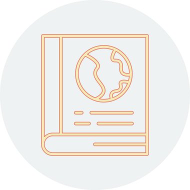 seyahat çizgisi simgesine sahip dünya